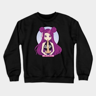 Anime girl death core Crewneck Sweatshirt